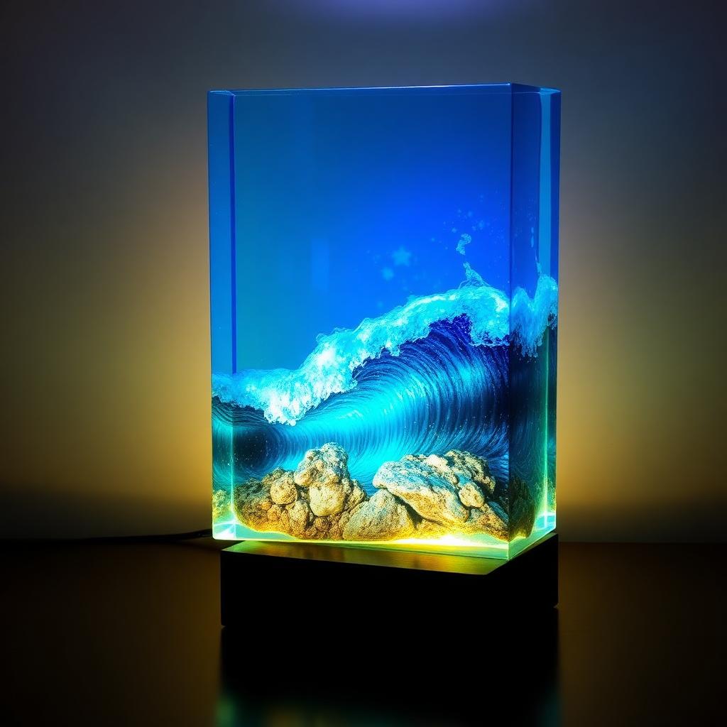 Resin art piece 1
